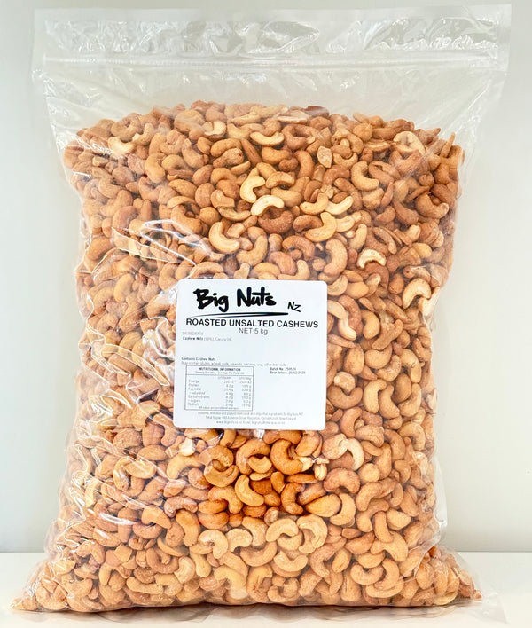 Roasted Unsalted Cashews 5 kg