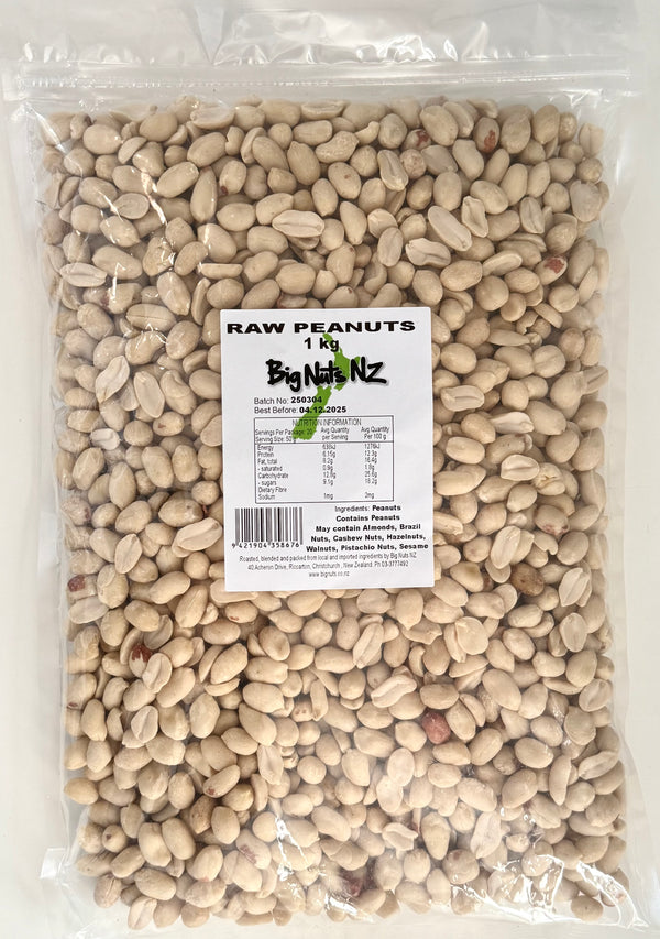 Raw Blanched Peanuts - 1 KG