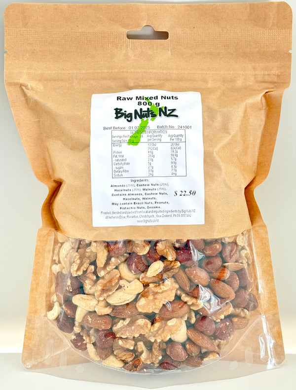 Deluxe Raw Mixed Nuts 800g
