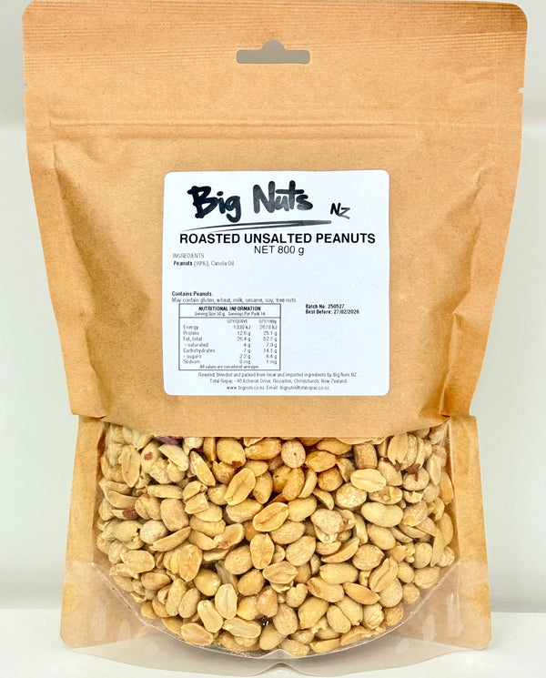 Roasted Unsalted Peanuts 800 g
