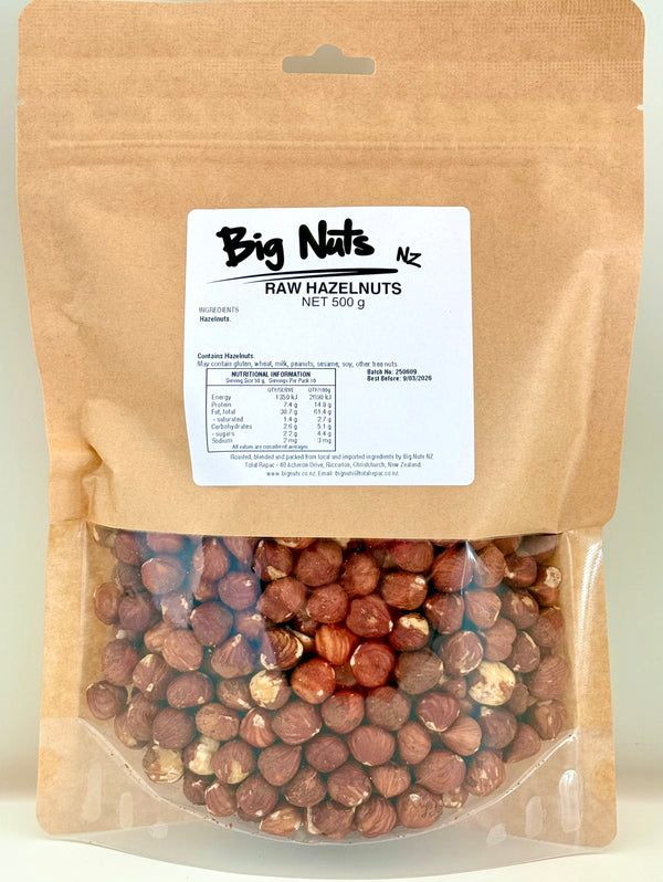 Raw Hazelnuts 500 g